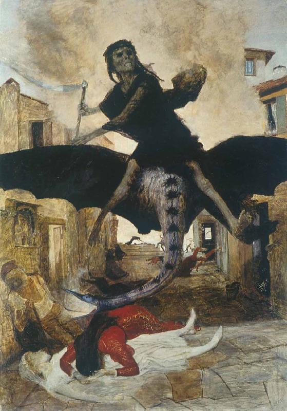 Arnold Bocklin Plague oil painting picture